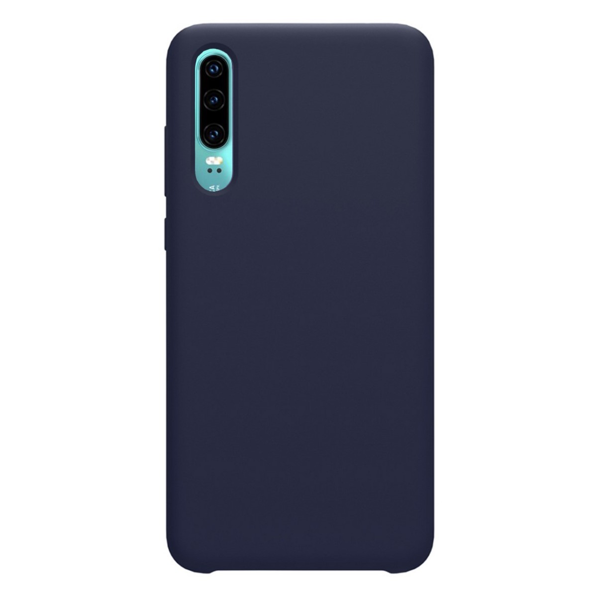 Funda Silicona Líquida Ultra Suave para Huawei P30 color Azul oscura