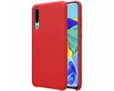 Funda Silicona Líquida Ultra Suave para Huawei P30 color Roja