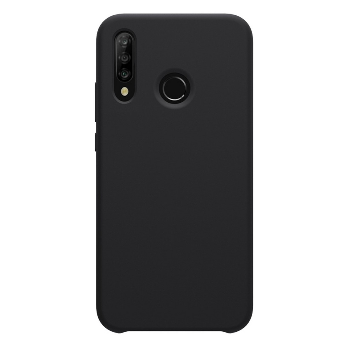 Funda Silicona Líquida Ultra Suave para Huawei P30 Lite color Negra
