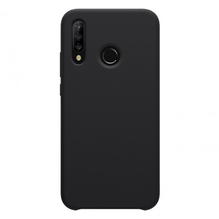 Funda Silicona Líquida Ultra Suave para Huawei P30 Lite color Negra
