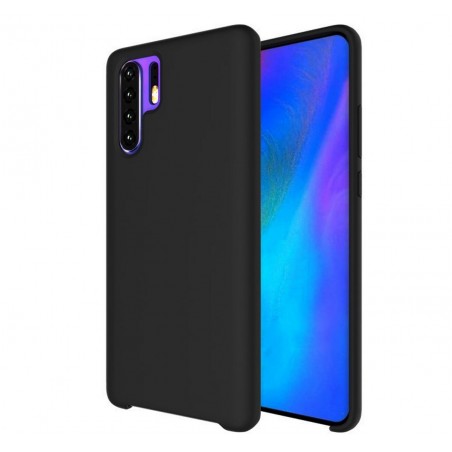 Funda Silicona Líquida Ultra Suave para Huawei P30 Pro color Negra
