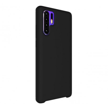 Funda Silicona Líquida Ultra Suave para Huawei P30 Pro color Negra