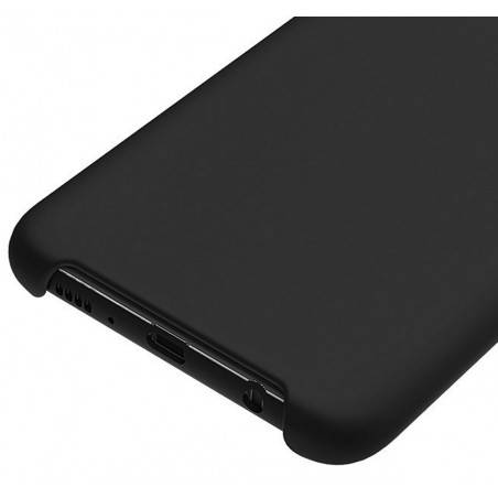 Funda Silicona Líquida Ultra Suave para Huawei P30 Pro color Negra