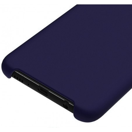 Funda Silicona Líquida Ultra Suave para Huawei P30 Pro color Azul oscura