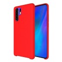 Funda Silicona Líquida Ultra Suave para Huawei P30 Pro color Roja
