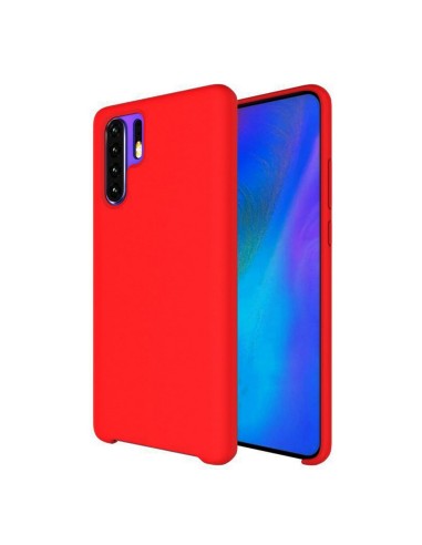 Funda Silicona Líquida Ultra Suave para Huawei P30 Pro color Roja