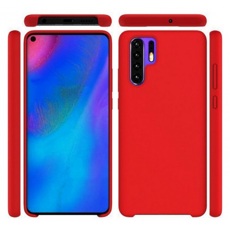Funda Silicona Líquida Ultra Suave para Huawei P30 Pro color Roja