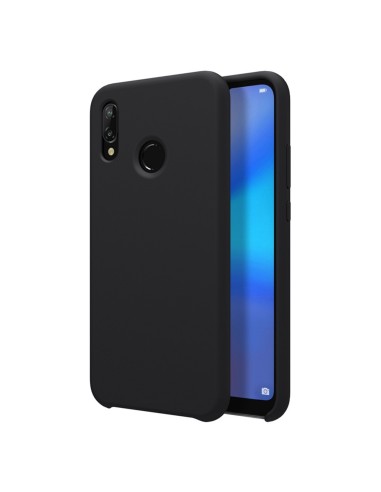 Funda Silicona Líquida Ultra Suave para Huawei Y7 2019 color Negra
