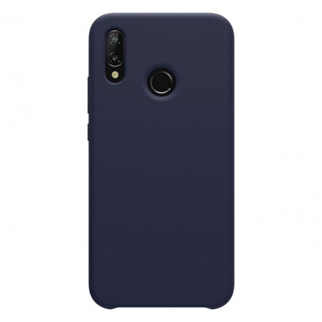 Funda Silicona Líquida Ultra Suave para Huawei Y7 2019 color Azul oscura
