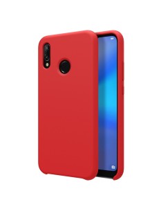 Funda Silicona Líquida Ultra Suave para Huawei Y7 2019 color Roja