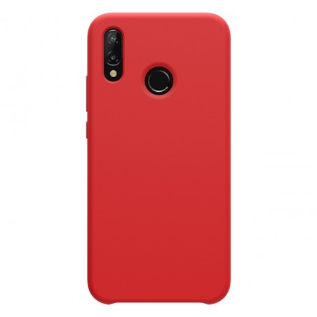 Funda Silicona Líquida Ultra Suave para Huawei Y7 2019 color Roja