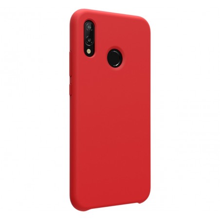Funda Silicona Líquida Ultra Suave para Huawei Y7 2019 color Roja
