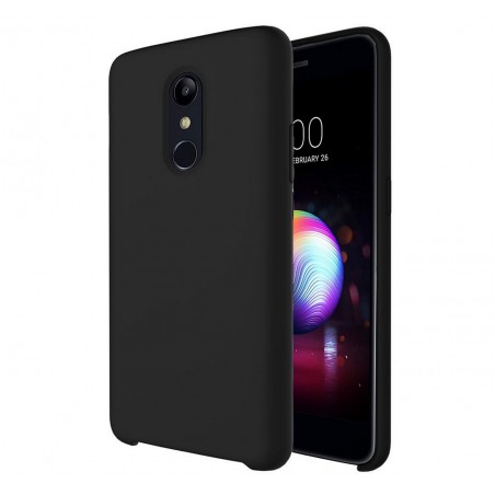 Funda Silicona Líquida Ultra Suave para Lg K11 color Negra