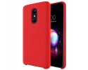 Funda Silicona Líquida Ultra Suave para Lg K11 color Roja