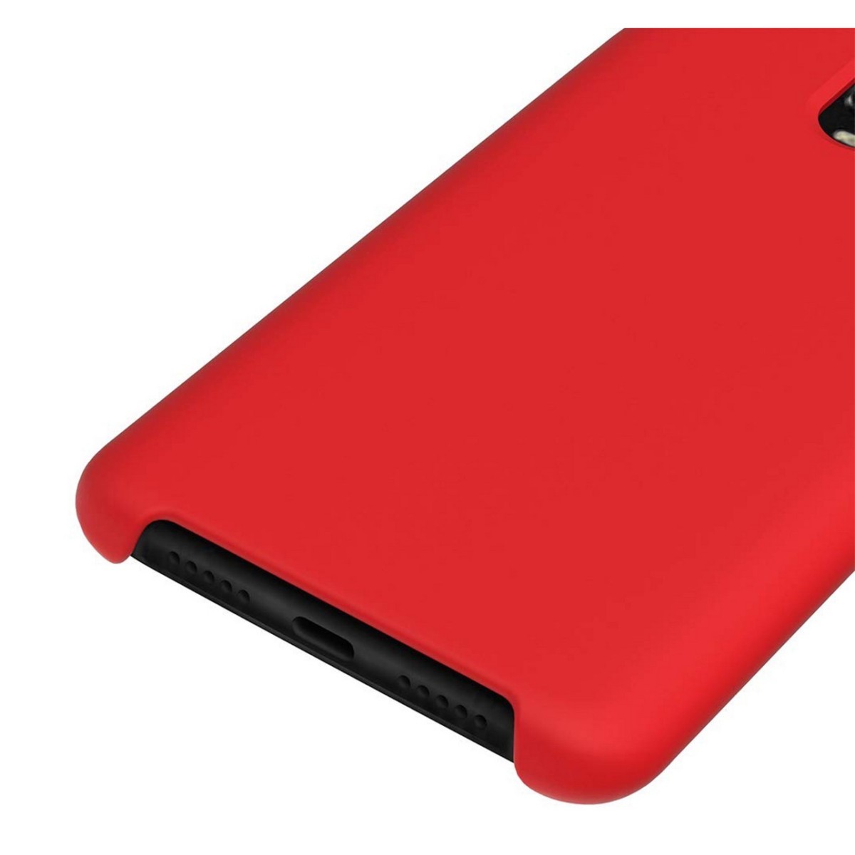 Funda Silicona Líquida Ultra Suave para Lg K11 color Roja