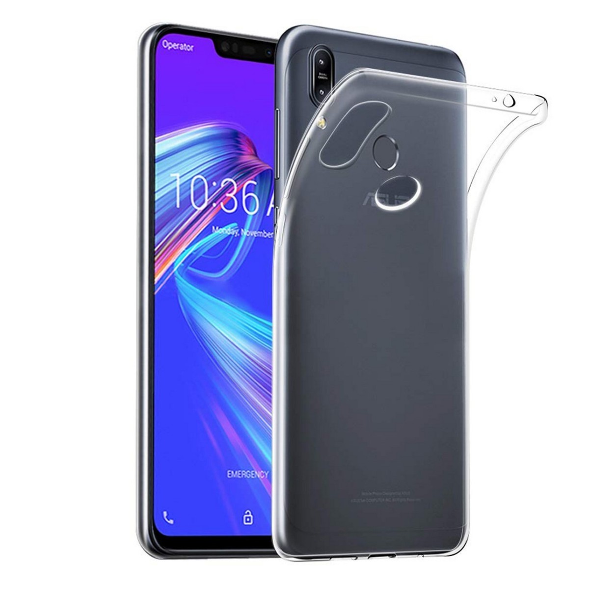 Funda Gel Tpu Fina Ultra-Thin 0,5mm Transparente para Asus Zenfone Max (M2)