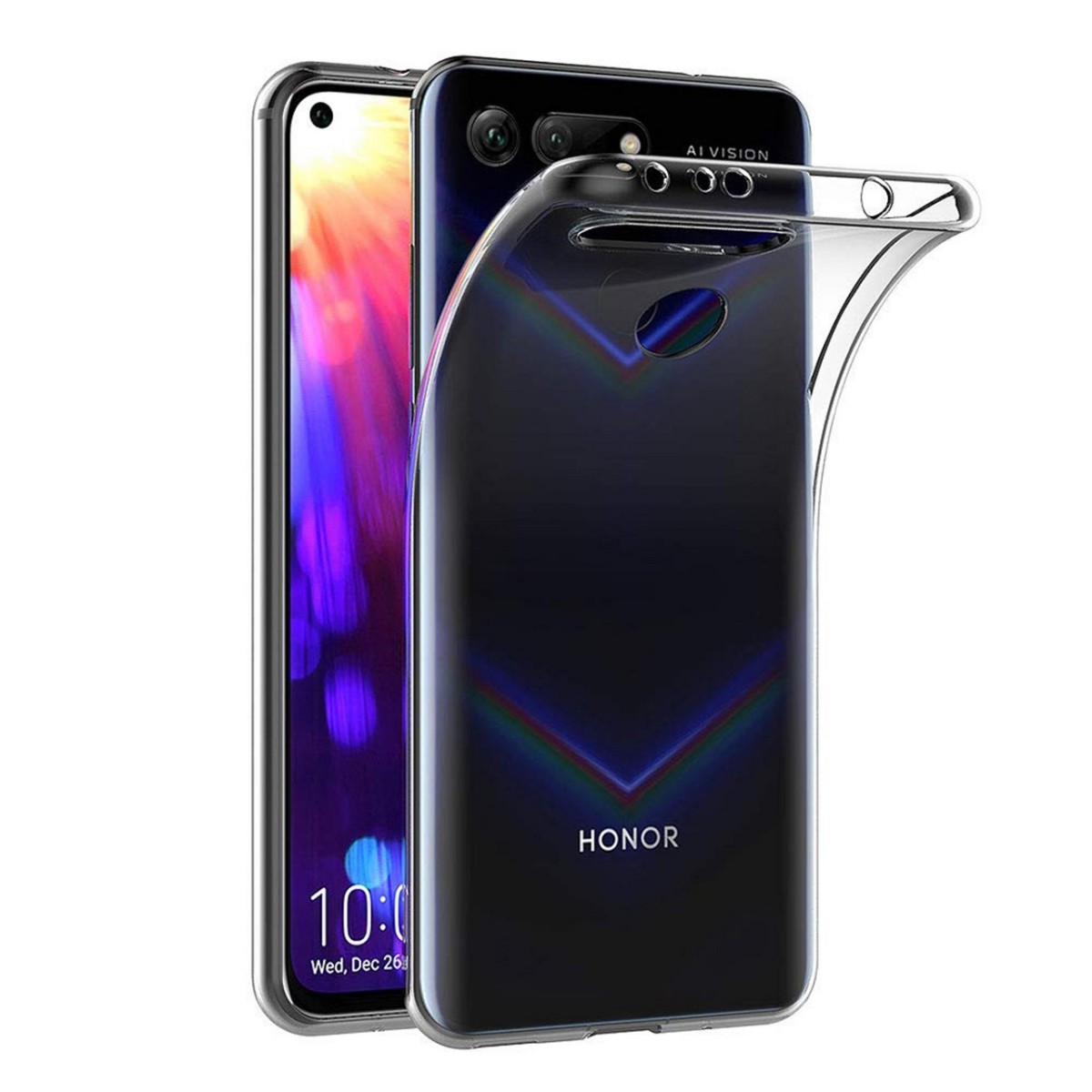 Funda Gel Tpu Fina Ultra-Thin 0,5mm Transparente para Huawei Honor View 20