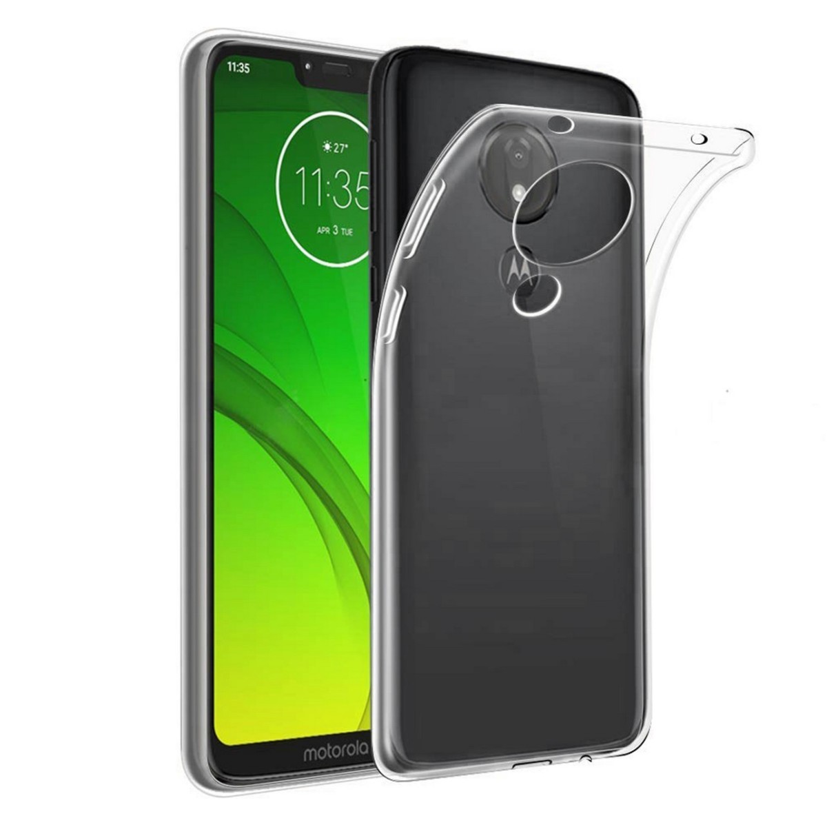 Funda Gel Tpu Fina Ultra-Thin 0,5mm Transparente para Motorola Moto G7 Power