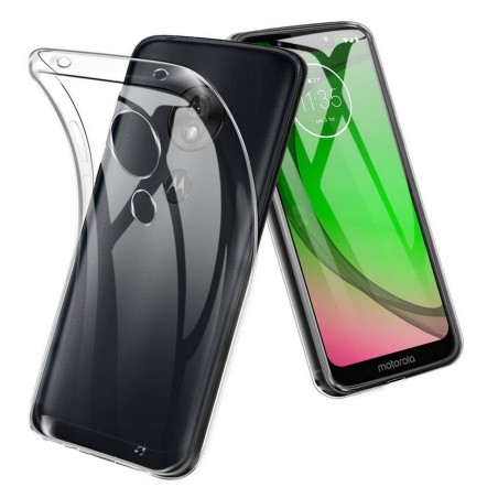 Funda Gel Tpu Fina Ultra-Thin 0,5mm Transparente para Motorola Moto G7 Play