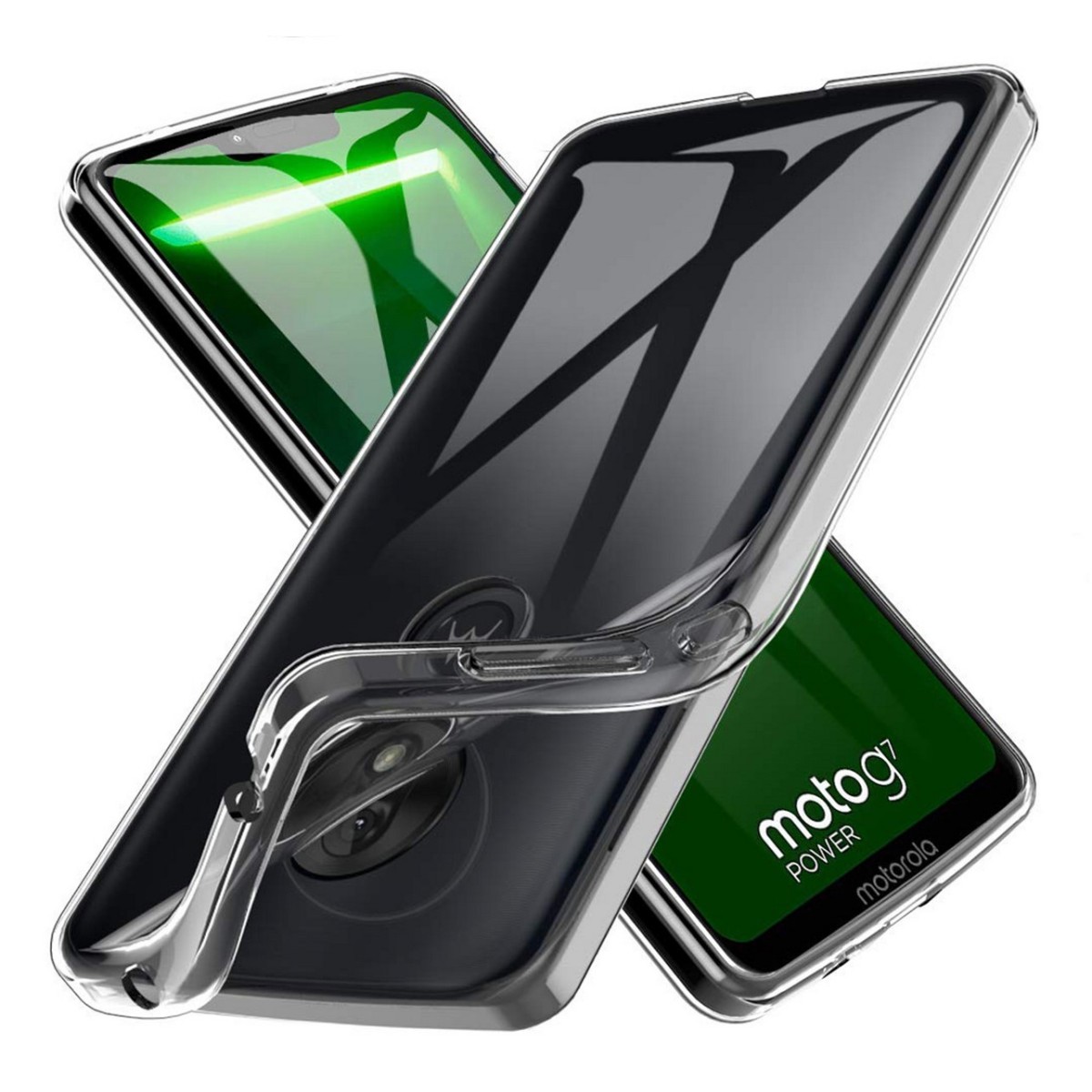 Funda Gel Tpu Fina Ultra-Thin 0,5mm Transparente para Motorola Moto G7 Power