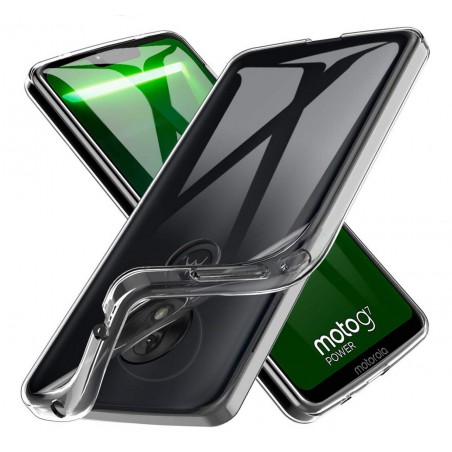 Funda Gel Tpu Fina Ultra-Thin 0,5mm Transparente para Motorola Moto G7 Power