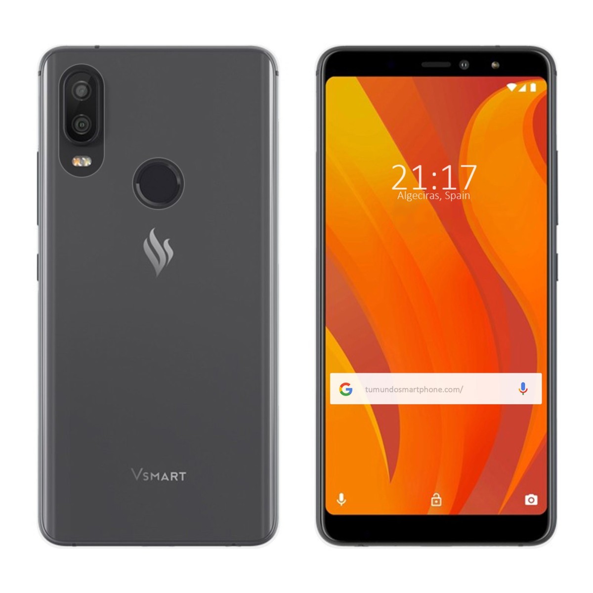 Funda Gel Tpu Fina Ultra-Thin 0,5mm Transparente para Vsmart Active 1