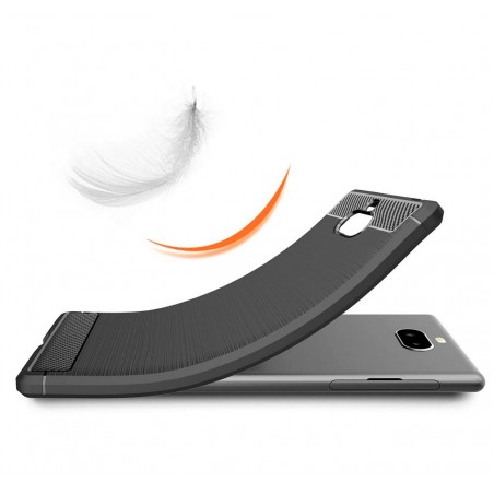Funda Gel Tpu Tipo Carbon Negra para Sony Xperia 10