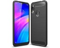 Funda Gel Tpu Tipo Carbon Negra para Xiaomi Redmi 7