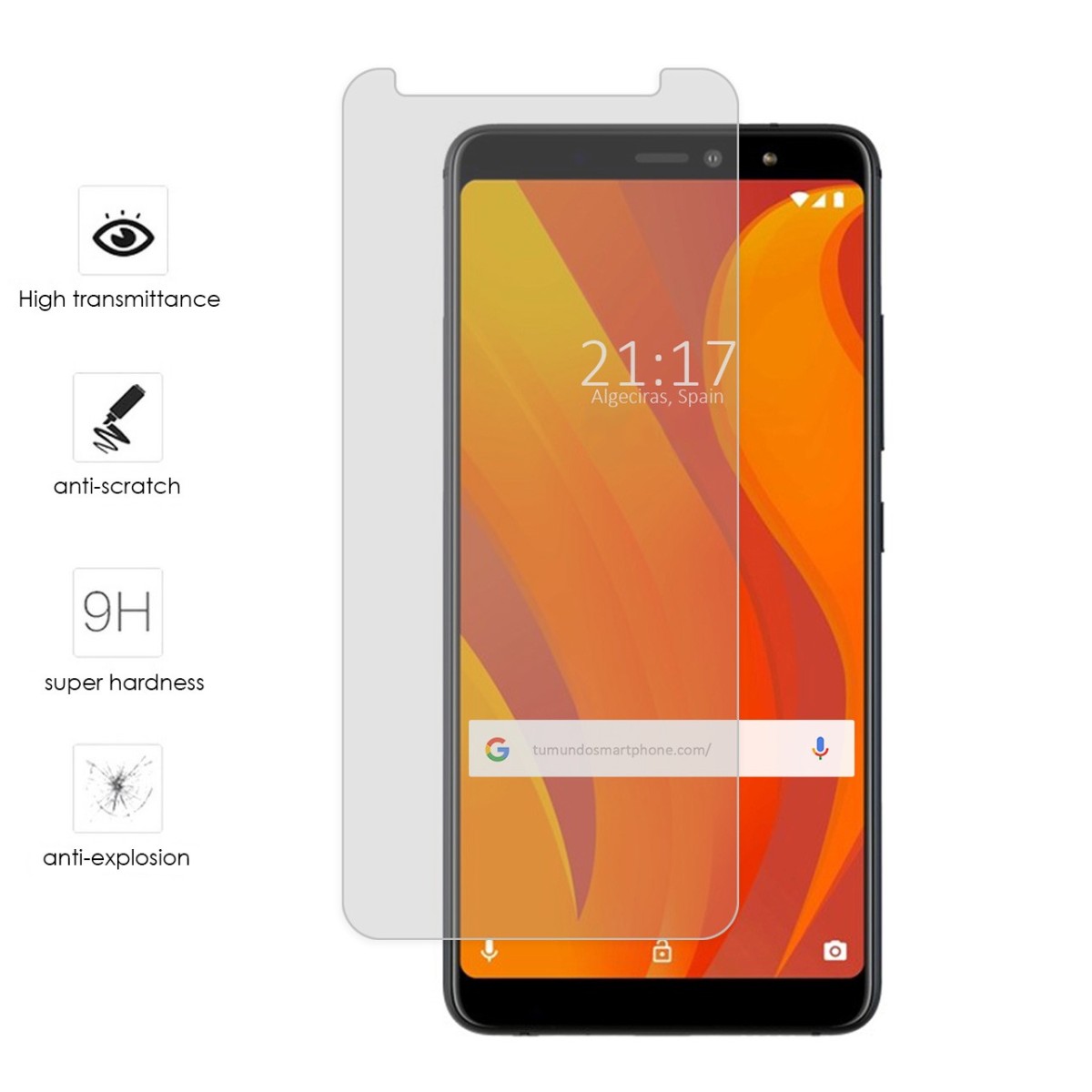 Protector Cristal Templado para Vsmart Active 1 Vidrio