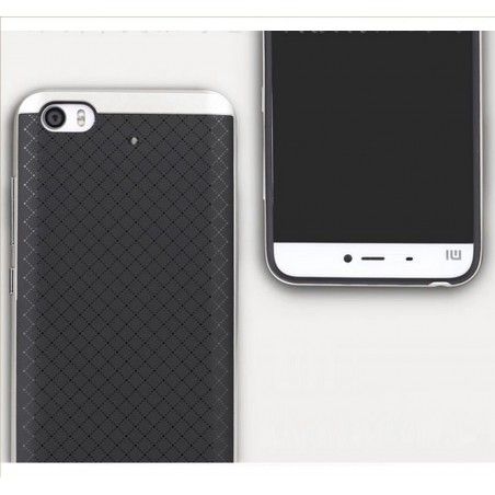 Funda Tipo Neo Hybrid (Pc+Tpu) Negra / Plata para Xiaomi Mi 5S