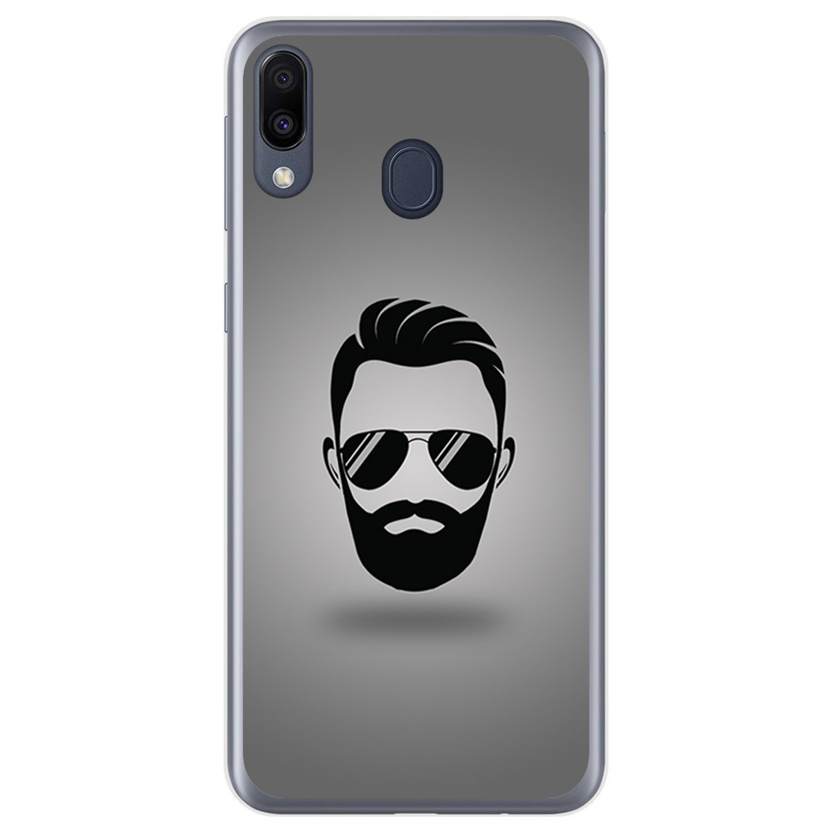Funda Gel Tpu para Samsung Galaxy M20 diseño Barba Dibujos