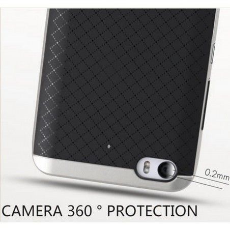 Funda Tipo Neo Hybrid (Pc+Tpu) Negra / Plata para Xiaomi Mi 5S