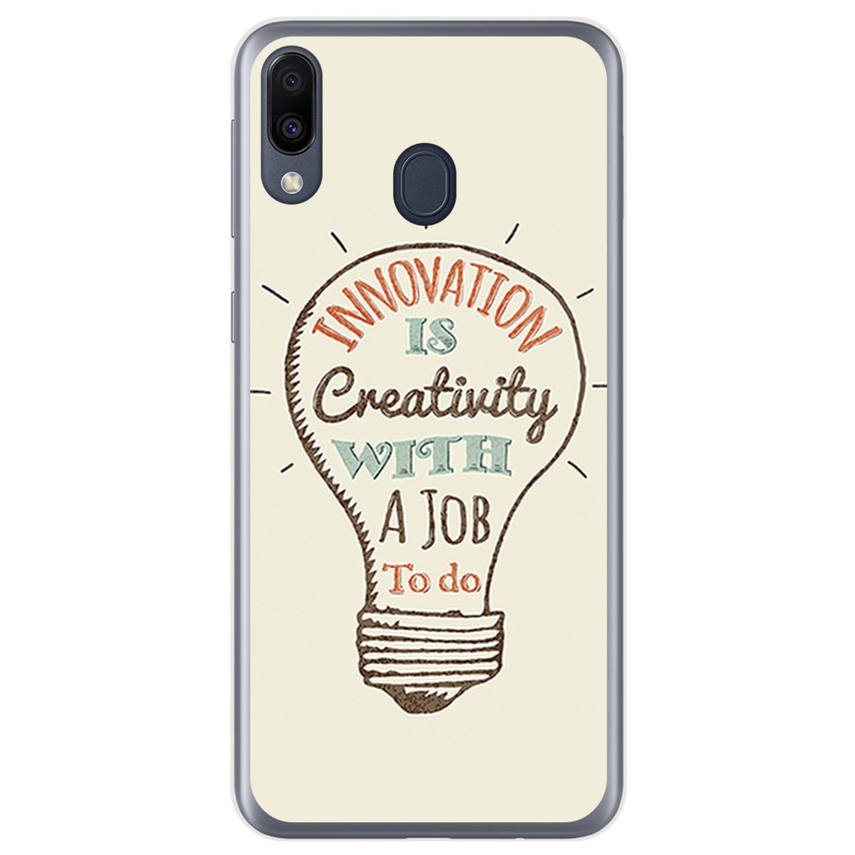 Funda Gel Tpu para Samsung Galaxy M20 diseño Creativity Dibujos