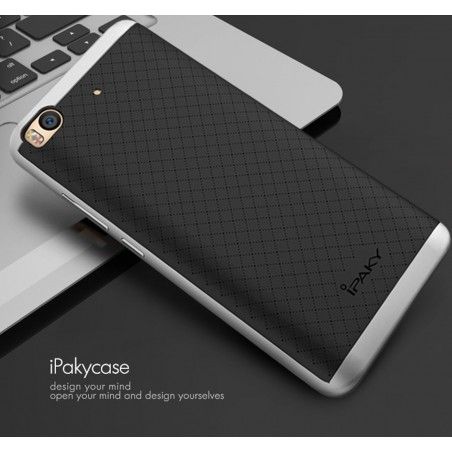 Funda Tipo Neo Hybrid (Pc+Tpu) Negra / Plata para Xiaomi Mi 5S