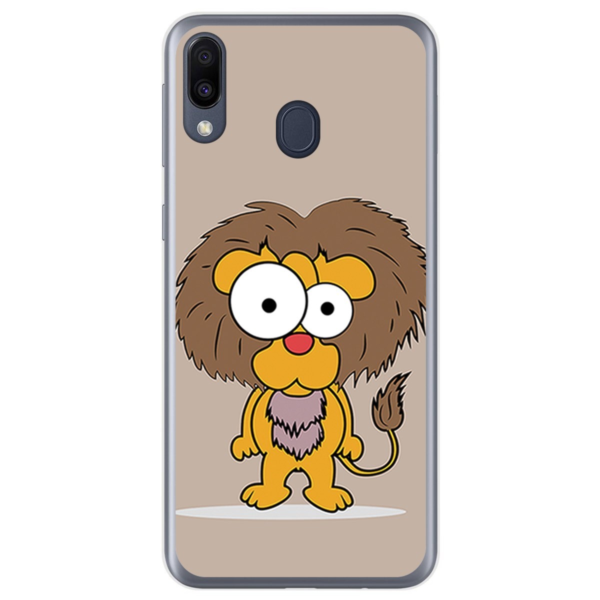 Funda Gel Tpu para Samsung Galaxy M20 diseño Leon Dibujos