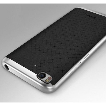 Funda Tipo Neo Hybrid (Pc+Tpu) Negra / Plata para Xiaomi Mi 5S