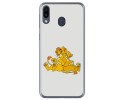 Funda Gel Tpu para Samsung Galaxy M20 diseño Leones Dibujos