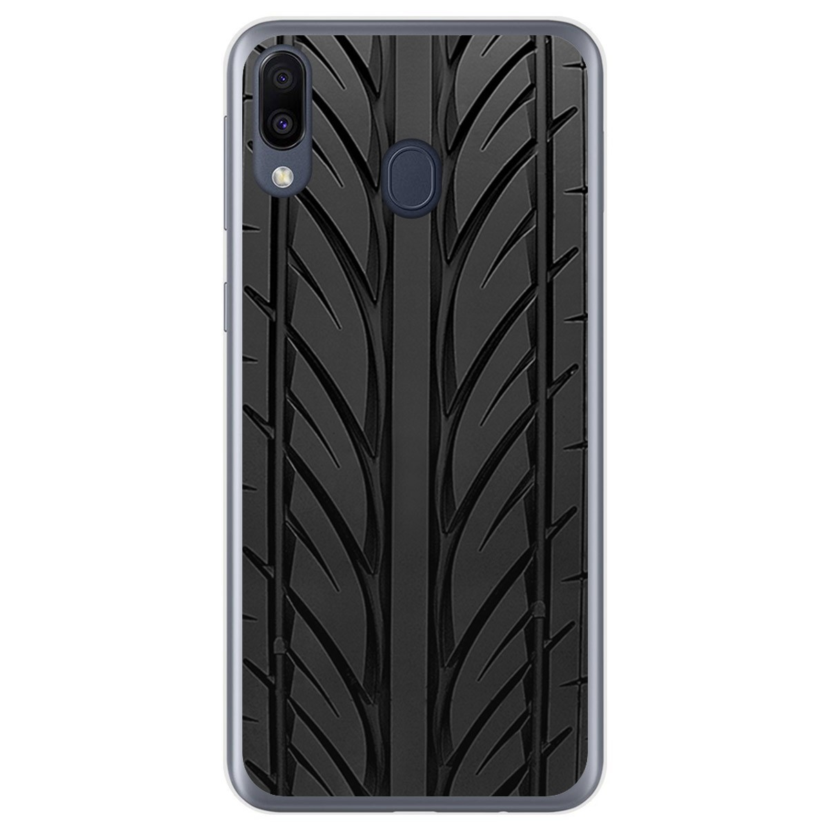 Funda Gel Tpu para Samsung Galaxy M20 diseño Neumatico Dibujos
