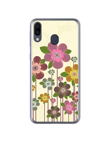 Funda Gel Tpu para Samsung Galaxy M20 diseño Primavera En Flor Dibujos