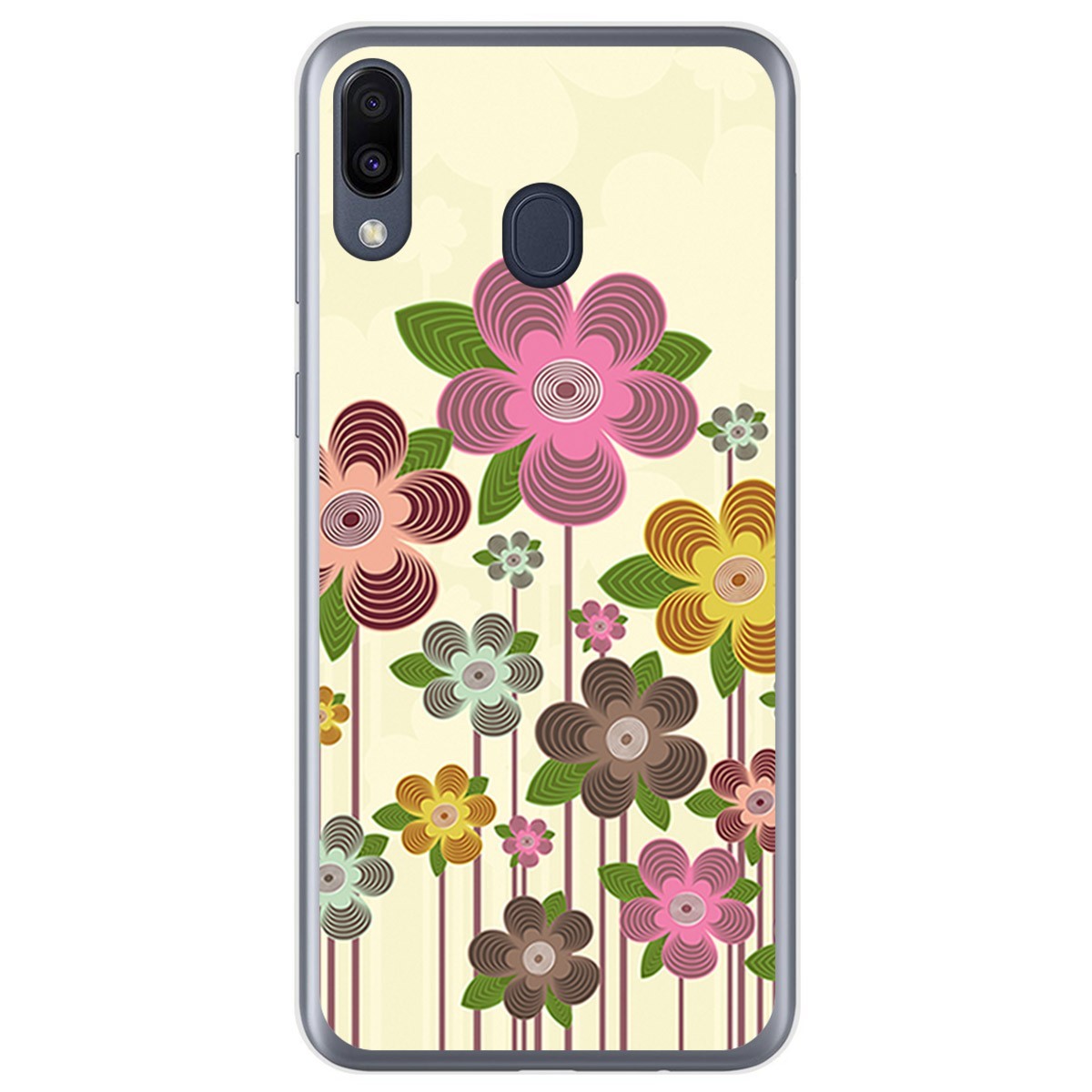 Funda Gel Tpu para Samsung Galaxy M20 diseño Primavera En Flor Dibujos