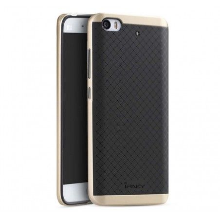 Funda Tipo Neo Hybrid (Pc+Tpu) Negra / Dorada para Xiaomi Mi 5S