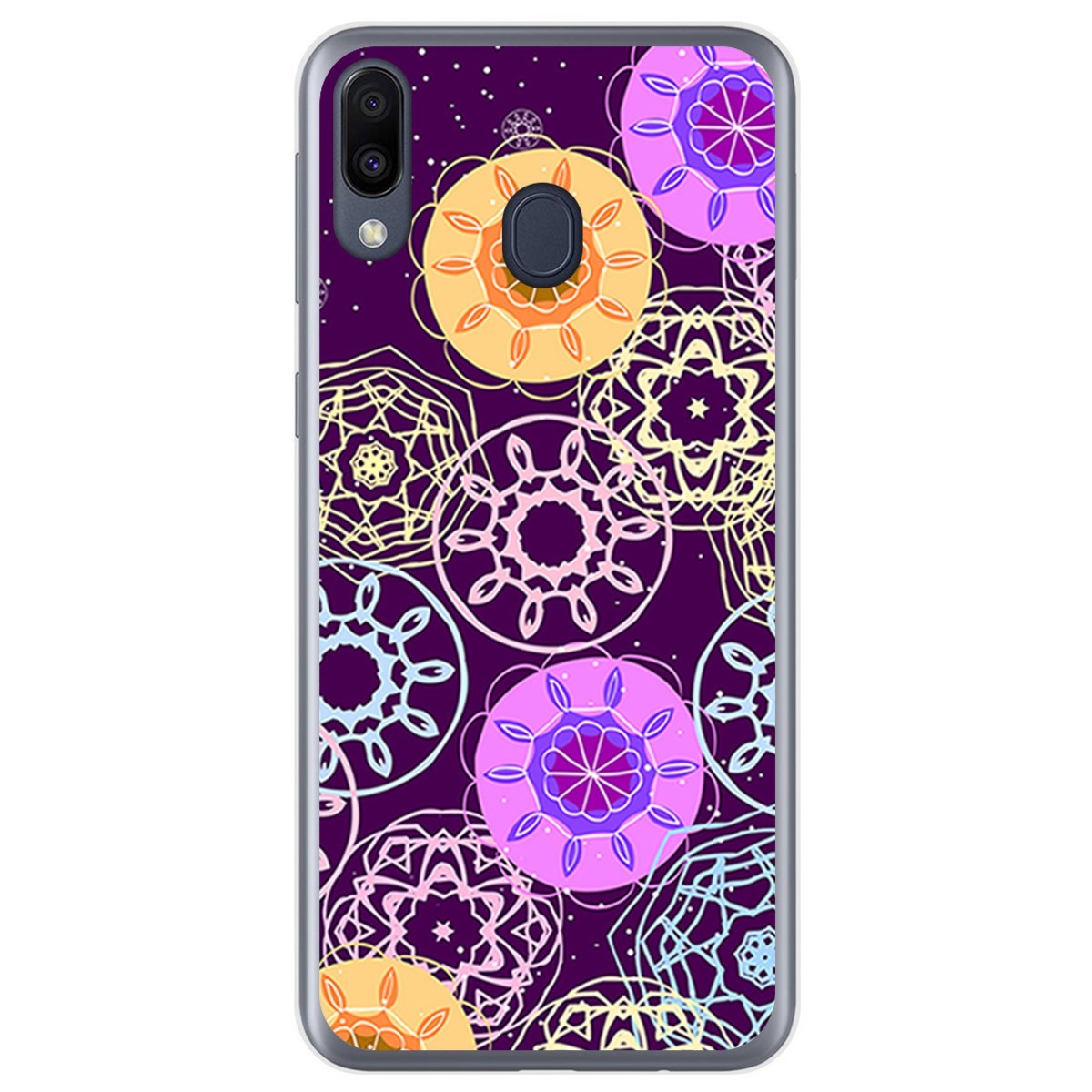 Funda Gel Tpu para Samsung Galaxy M20 diseño Radial Dibujos