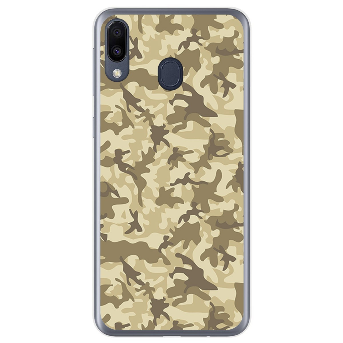 Funda Gel Tpu para Samsung Galaxy M20 diseño Sand Camuflaje Dibujos