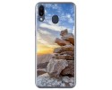Funda Gel Tpu para Samsung Galaxy M20 diseño Sunset Dibujos