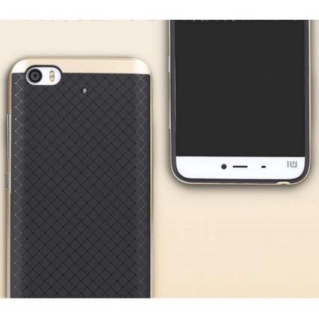 Funda Tipo Neo Hybrid (Pc+Tpu) Negra / Dorada para Xiaomi Mi 5S