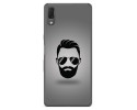 Funda Gel Tpu para Sony Xperia L3 diseño Barba Dibujos