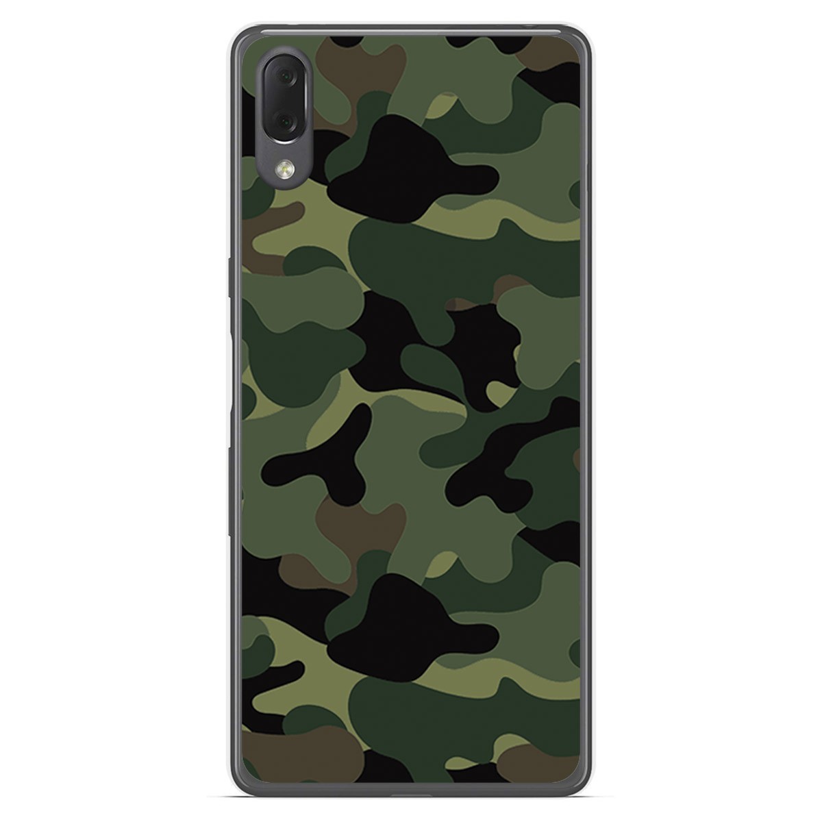 Funda Gel Tpu para Sony Xperia L3 diseño Camuflaje Dibujos