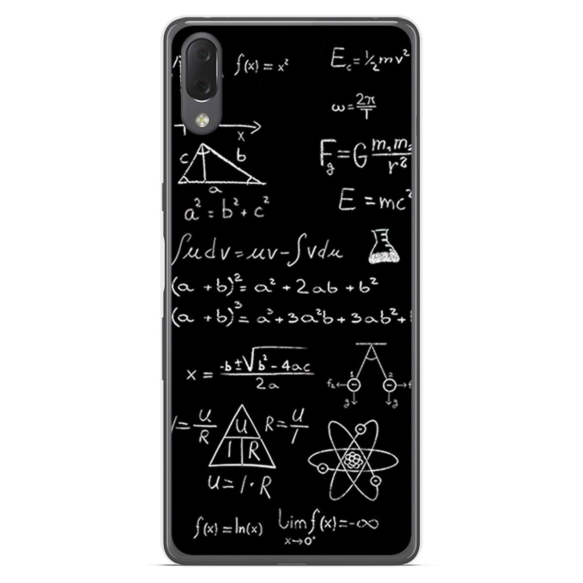Funda Gel Tpu para Sony Xperia L3 diseño Formulas Dibujos