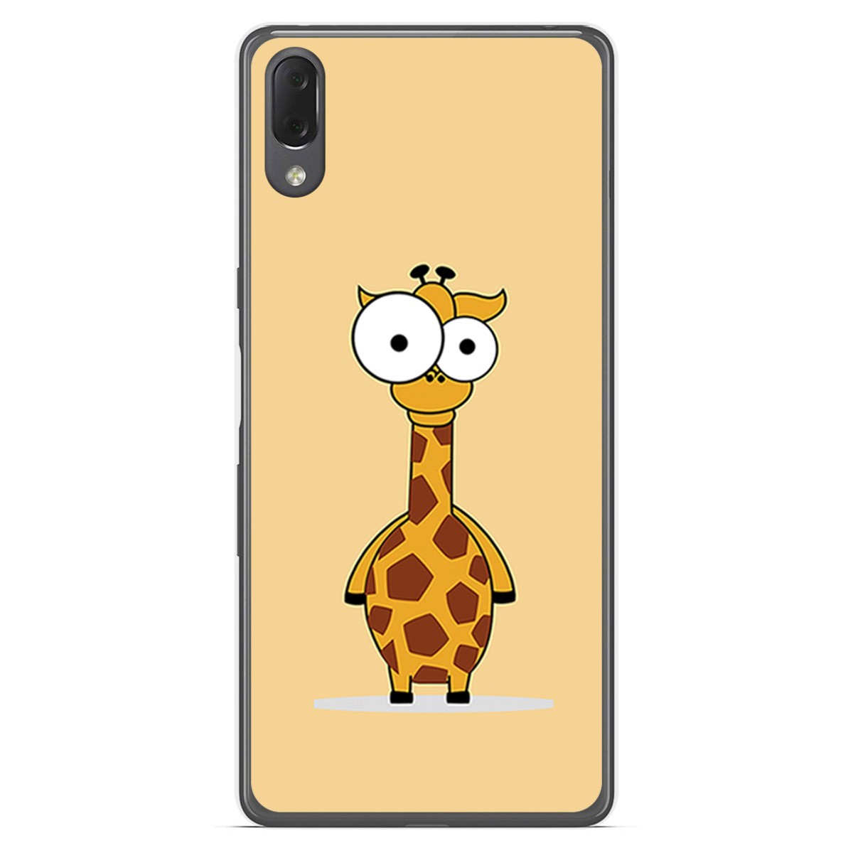Funda Gel Tpu para Sony Xperia L3 diseño Jirafa Dibujos