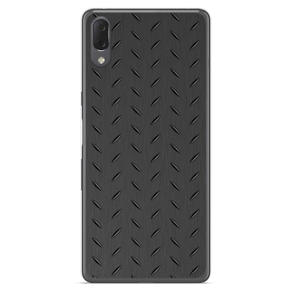 Funda Gel Tpu para Sony Xperia L3 diseño Metal Dibujos